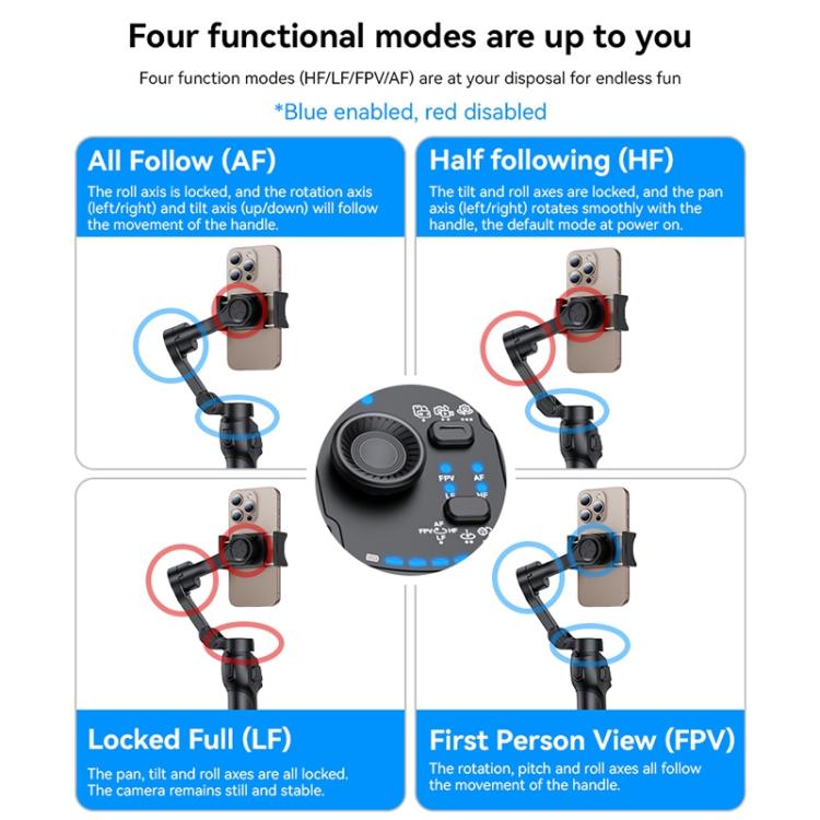 Yesido SF27 3-Axis Handheld Gimbal Stabilizer