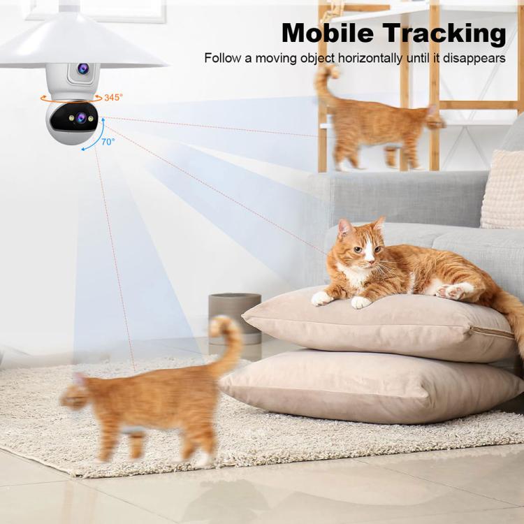 SriHome SH067 E27 4MP HD Indoor Dual Lens Bulb Camera