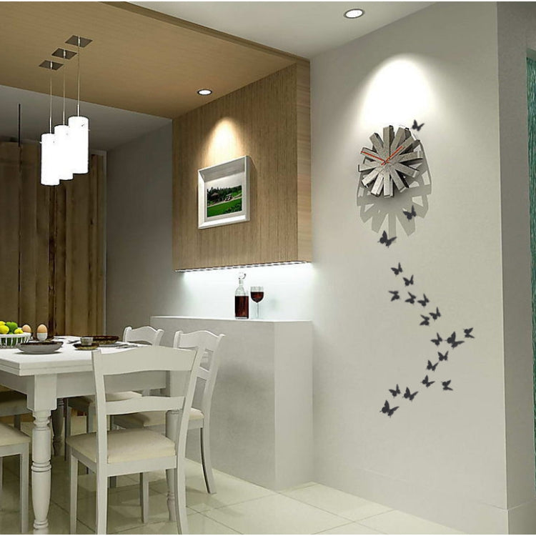 36 PCS Decoración del hogar Originalidad PC Superficie de espejo 3D Pasta de pared de mariposa, Butterfly Wall Paste 2
