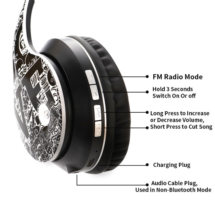 Graffiti B1 Bluetooth V5.0 Wireless Headphones