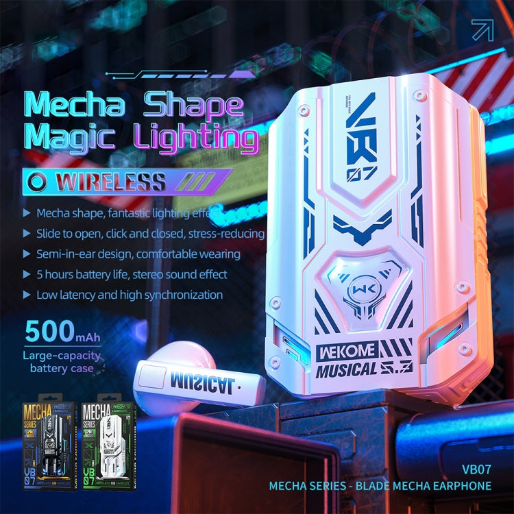 Auriculares Inalámbrico Bluetooth WEKOME VB07 Mecha Series Blade