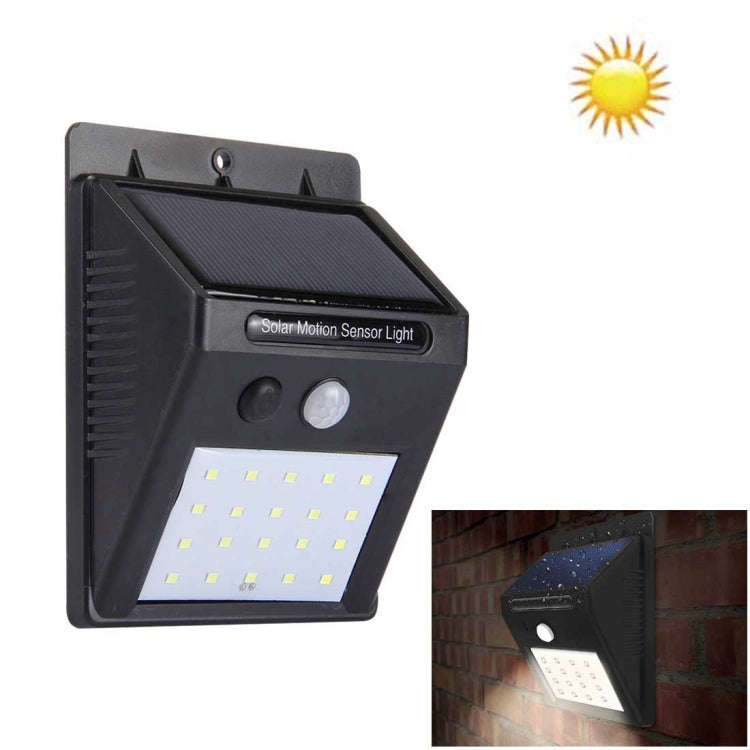 20 LED White Light Solar Motion Sensor Light