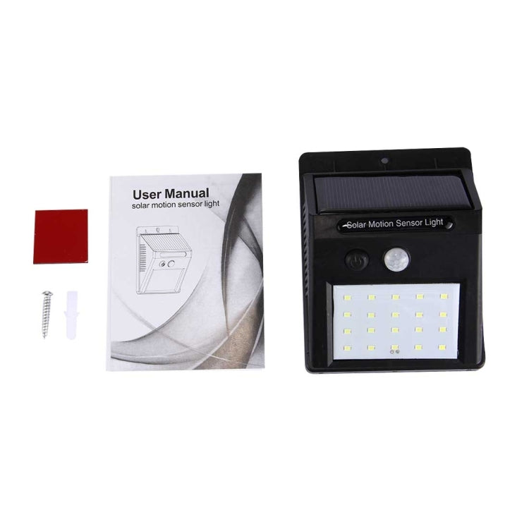 20 LED White Light Solar Motion Sensor Light