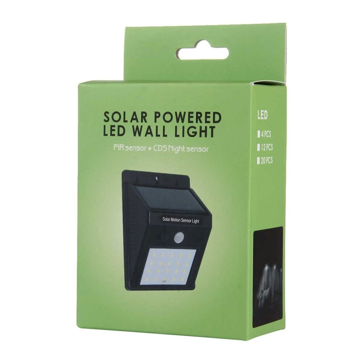 20 LED White Light Solar Motion Sensor Light