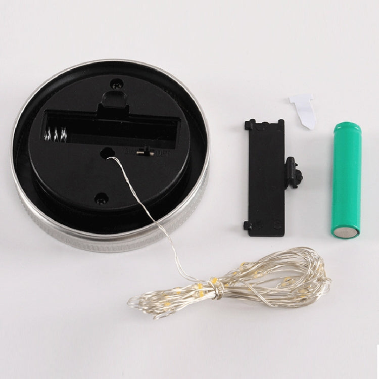 10 LED Solar Powered Bottle Cap Hanging Light