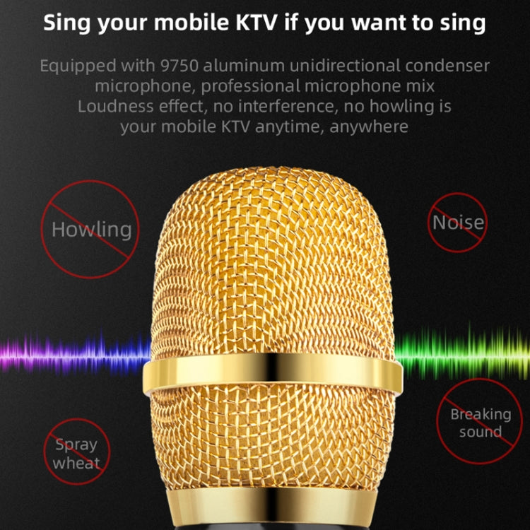 K3 Bluetooth 5.0 Condenser Microphone Karaoke Live Stereo Sound Wireless Bluetooth
