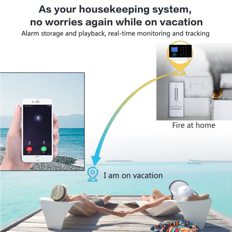 Sistema De Alarma Inteligente Con Pantalla Táctil WiFi + GSM PG-103-GSM