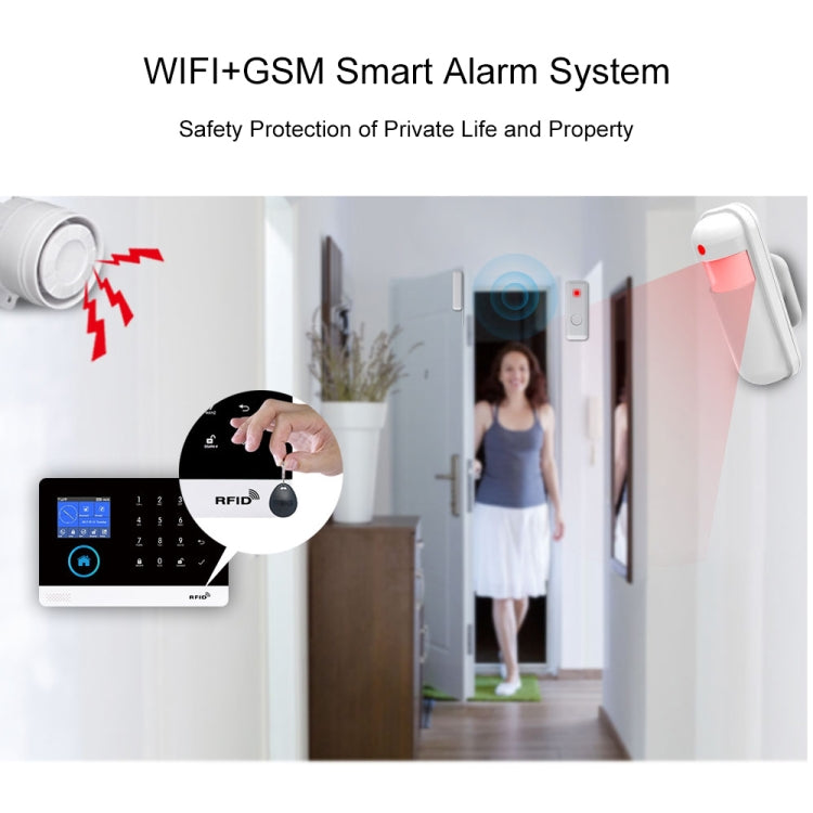 Sistema De Alarma Inteligente Con Pantalla Táctil WiFi + GSM PG-103-GSM