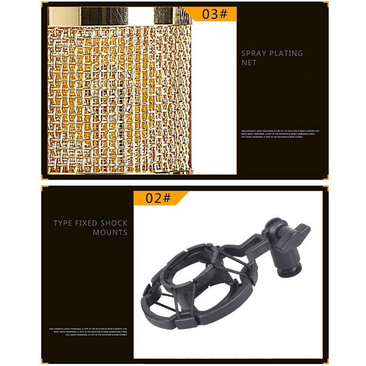 BM800 Condenser Microphone Compatible with PC/Mac for Live Streaming
