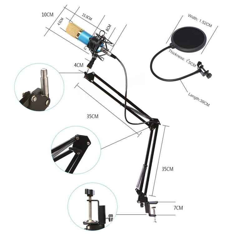 BM-800 Network K-Song High-End Metal Microphone Set