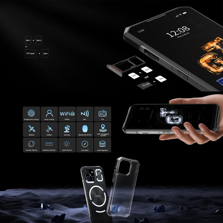 DOOGEE Blade GT Ultra Rugged Phone, 12GB+512GB, 6.72-inch Display, Android 14, MediaTek Dimensity 7300 Octa Core, Network: 5G, OTG, NFC, LED Light Effect, Blade GT Ultra 16GB+512GB
