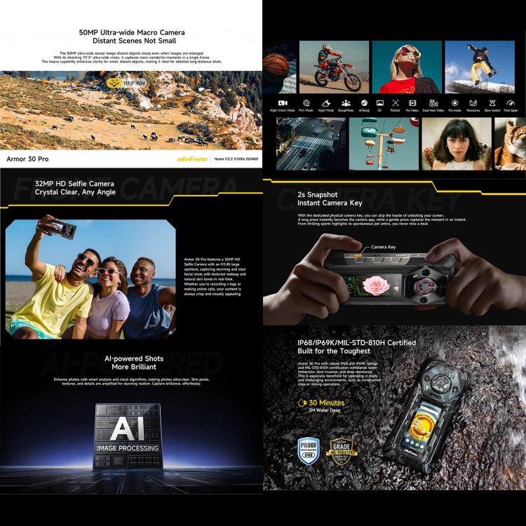 Ulefone Armor 30 Pro 16GB + 512GB Night Vision