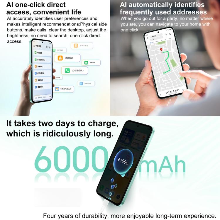 Honor Play 60, 8GB+256GB, Side Fingerprint, 6.61 inch MagicOS 9.0 Dimensity 6300 Octa Core, Network: 5G, OTG, Play 60, 8GB+256GB, 8GB+256GB - Alex Bazar Mx