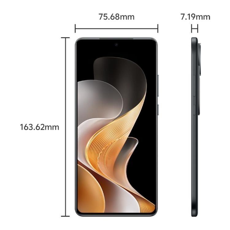Vivo S19, 8 GB + 256 GB, Face ID / Identificación de huellas dactilares en pantalla, 6,78 pulgadas Android 14 Snapdragon 7 Gen 3 Octa Core, OTG, NFC, Red: 5G, 12GB+256GB