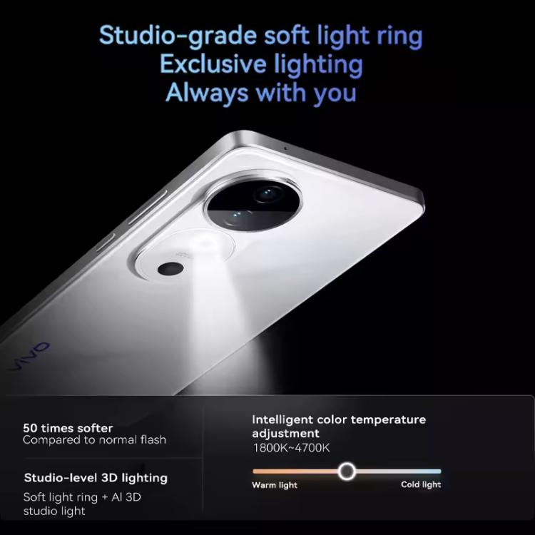 Vivo S19, 8 GB + 256 GB, Face ID / Identificación de huellas dactilares en pantalla, 6,78 pulgadas Android 14 Snapdragon 7 Gen 3 Octa Core, OTG, NFC, Red: 5G, 12GB+256GB