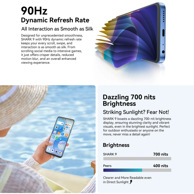 Blackview SHARK 9 8GB + 256GB Android 14 5G