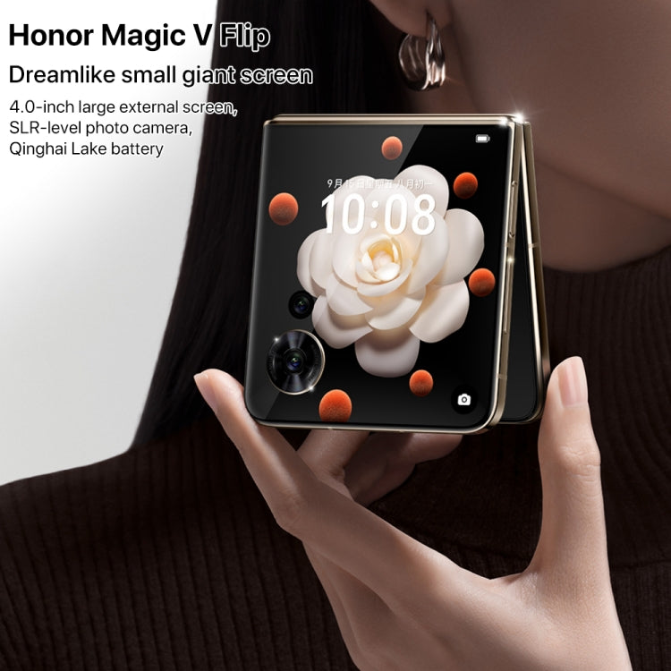 Honor Magic V Flip, 12GB+1TB, Pantalla de 6,8 pulgadas + 4,0 pulgadas MagicOS 8.0 Snapdragon 8+ Gen 1 Octa Core, Red: 5G, NFC, OTG, 12GB+1TB - Alex Bazar Mx