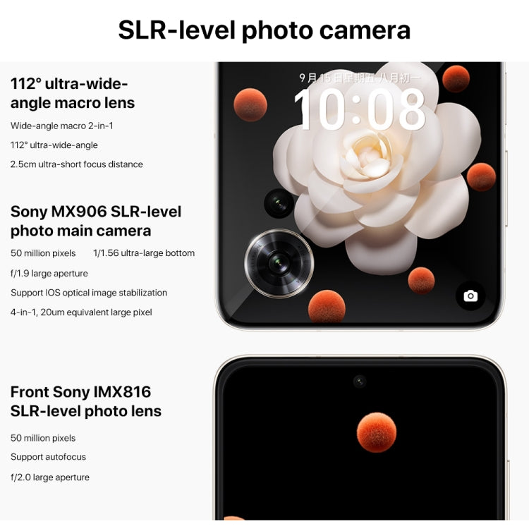 Honor Magic V Flip, 12GB+1TB, Pantalla de 6,8 pulgadas + 4,0 pulgadas MagicOS 8.0 Snapdragon 8+ Gen 1 Octa Core, Red: 5G, NFC, OTG, 12GB+1TB - Alex Bazar Mx