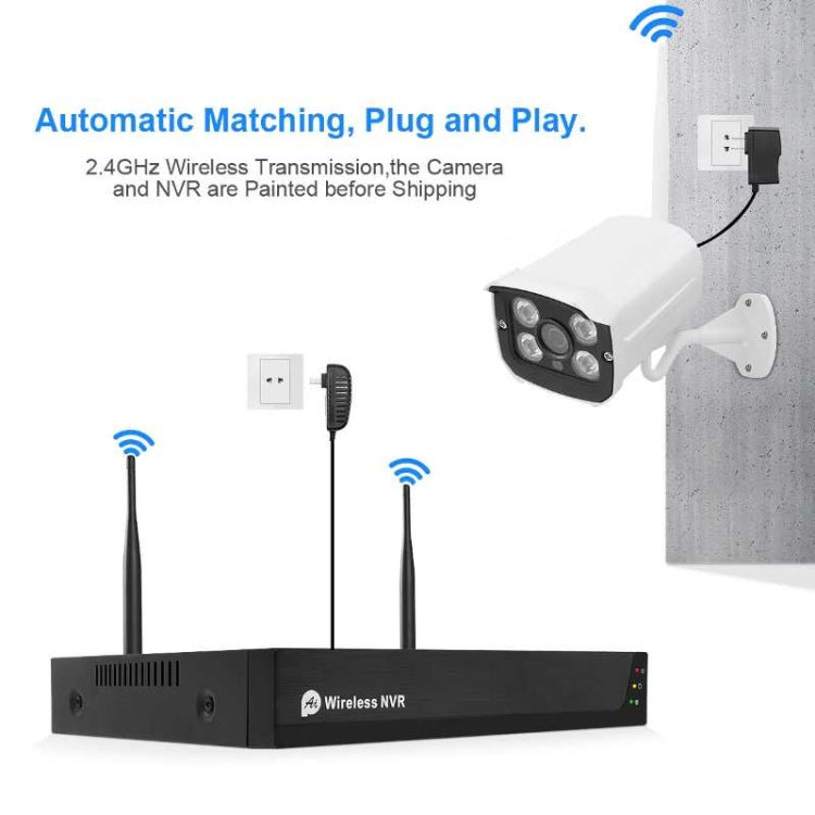 QS200-4 2.0MP 1080P HD Wireless Network Video Recorder Camera Kit