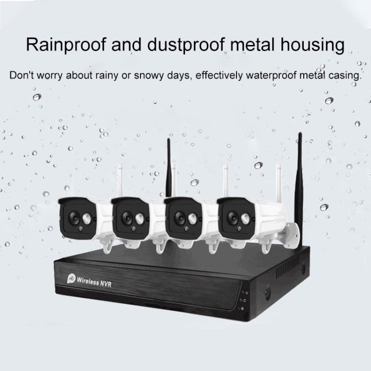 H105 720P 4-Way NVR Wireless Camera Kit