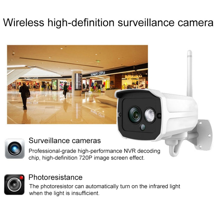 H105 720P 4-Way NVR Wireless Camera Kit