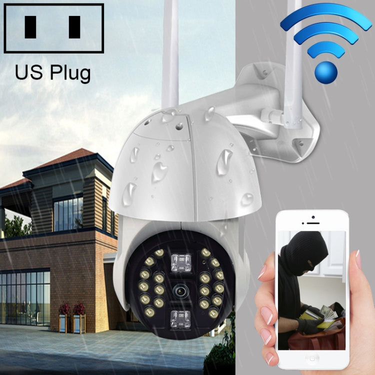 Cámara Inalámbrica WiFi HD Para Exteriores Visión Nocturna Impermeable Q20