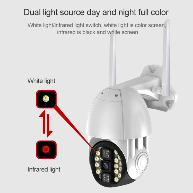 Cámara Inalámbrica WiFi HD Para Exteriores Visión Nocturna Impermeable Q20