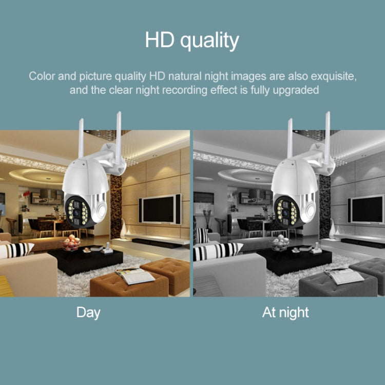 Cámara Inalámbrica WiFi HD Para Exteriores Visión Nocturna Impermeable Q20