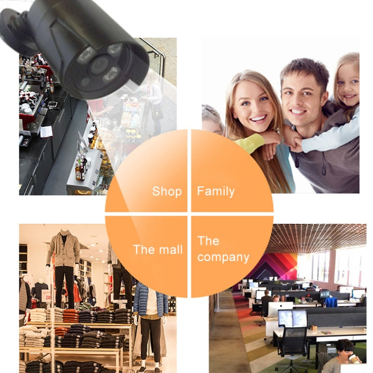 WiFi IP Bullet Camera Kit 4CH HD 720P 2.4GHz + NVR Kit