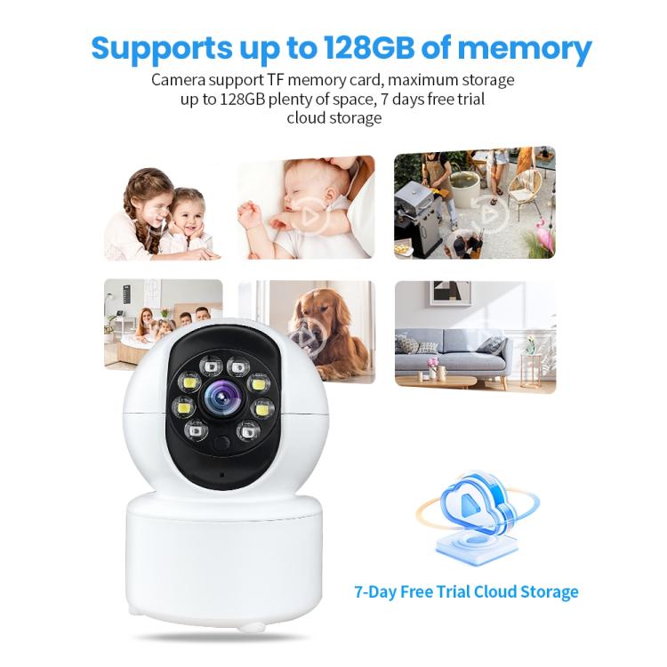Cámara De Vigilancia A10 Mini 360 PTZ WiFi Cámara IP Visión Nocturna
