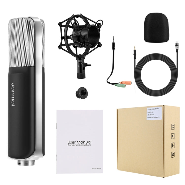 Professional Microphone Compatible with PC and Mac for Live Streaming, KTV