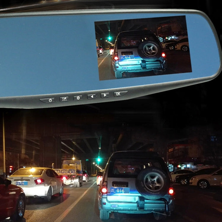 Rearview Mirror with Front and Reverse Recording Screen Universal for Car