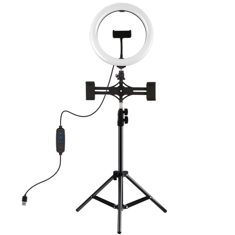 Puluz Dual Phone Holder (Horizontal Stand + 1.1m Tripod Stand + LED Ring) 10.2 Inch & 26CM