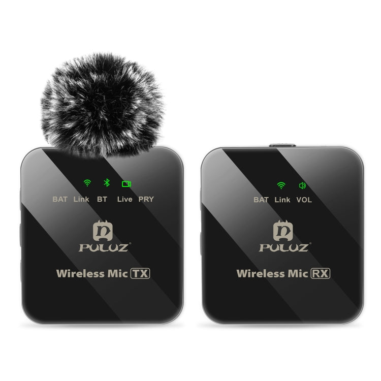 PULUZ Wireless Lavalier Microphone 1 TX + 1 RX, 1 TX + 1 RX