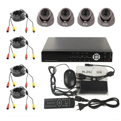 Kit Vídeo Digital Integrada 4 Canales 500TVL