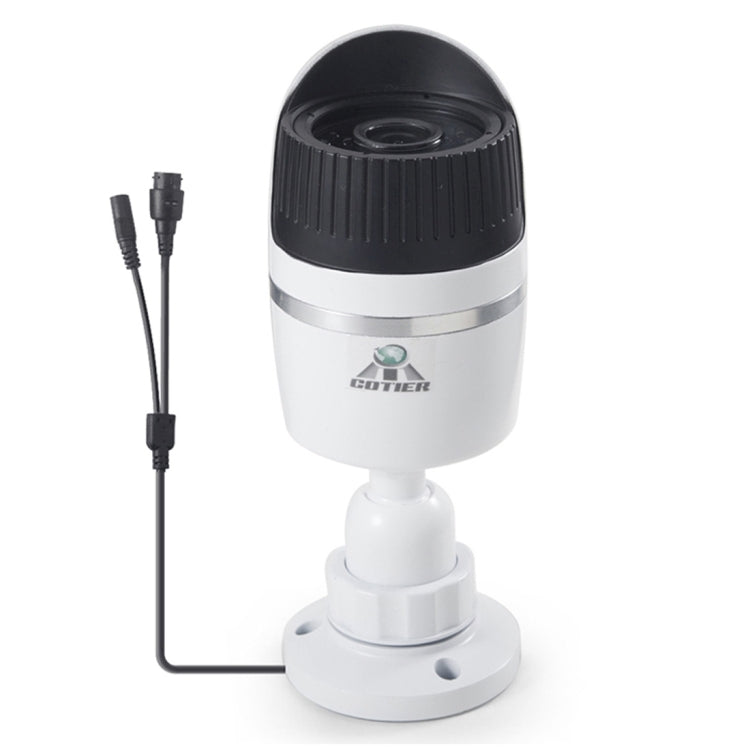 Kit NVR de Cámara IP Tipo Bala de 4 Canales H.264 720P HD Visión Nocturna IR de 30 M