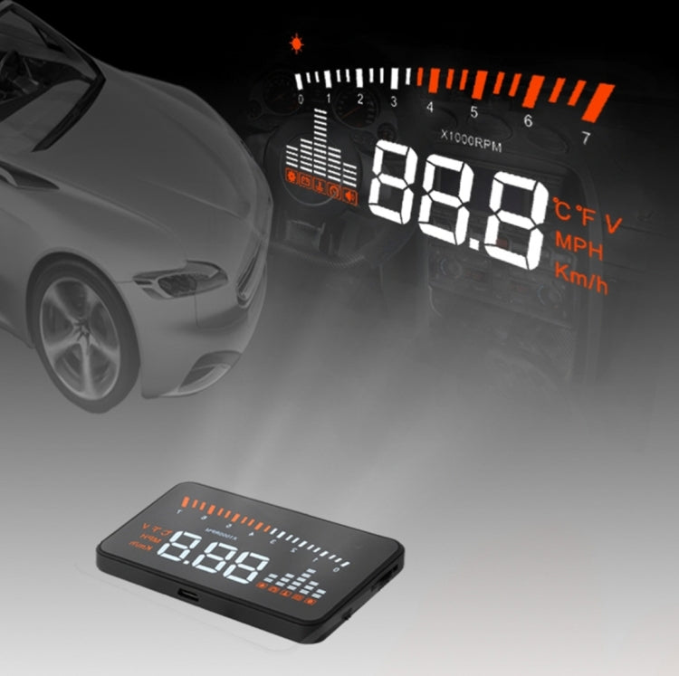 3-inch speed display with OBDII EOBDV system