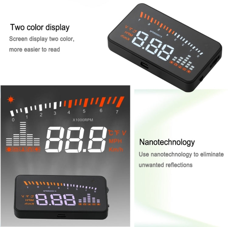 3-inch speed display with OBDII EOBDV system