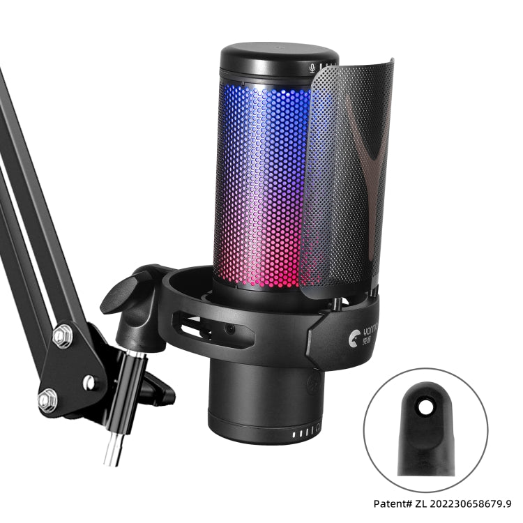 Yanmai GM7 USB Gaming Laptop Microphone with RGB Light GM7
