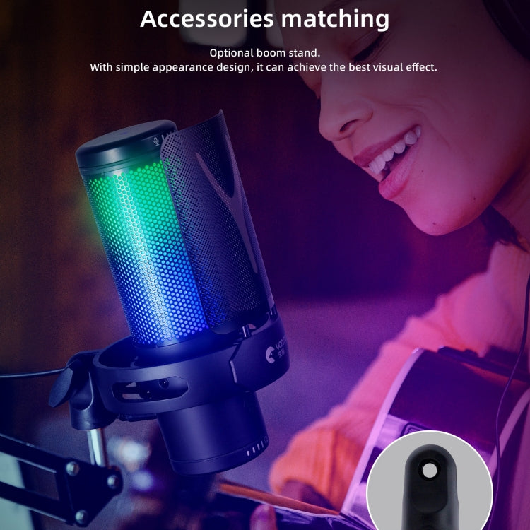 Yanmai GM7 USB Gaming Laptop Microphone with RGB Light GM7