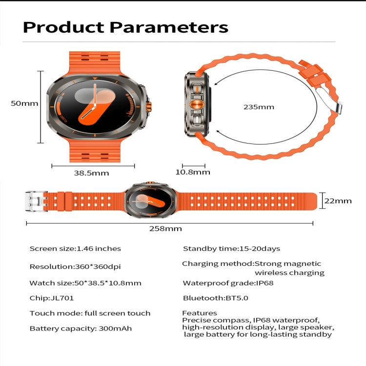 Reloj Inteligente Z7 Ultra Con Pantalla De 1.46 Pulgadas