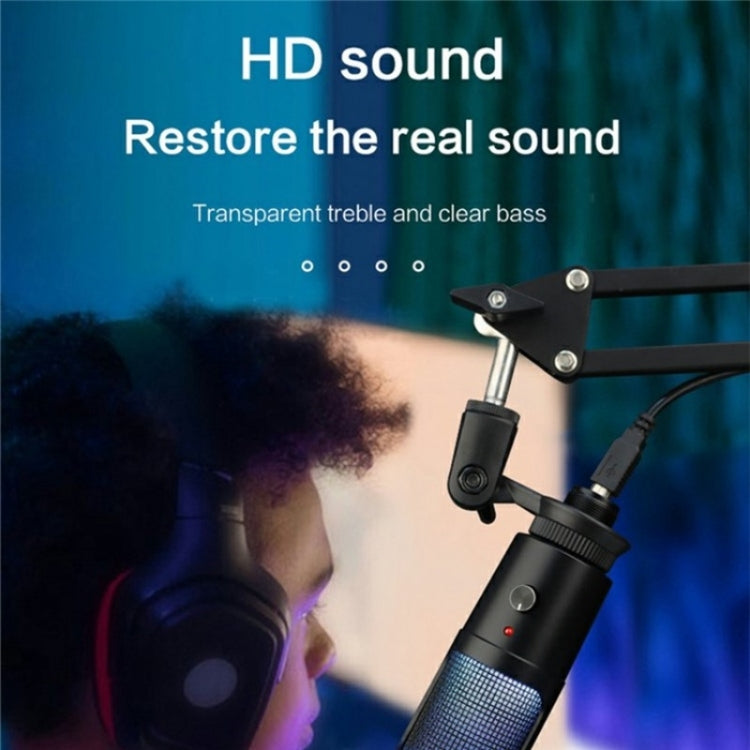 A6 USB Recording Microphone for Laptop with RGB Light