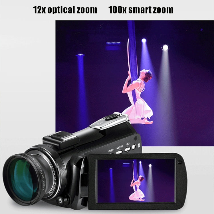 4K HD Camcorder Night Vision WiFi 12X Optical Zoom Digital Video DV ORDRO AC5