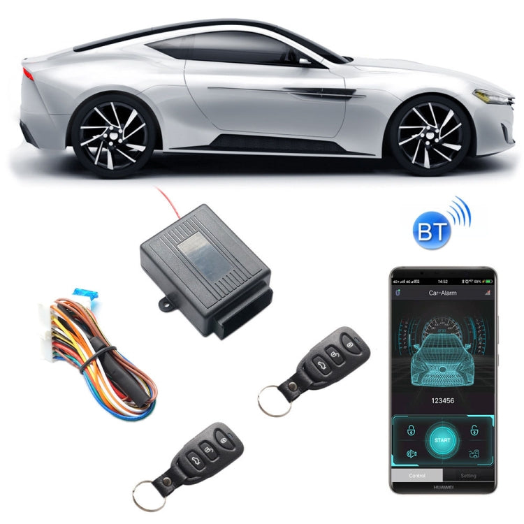 2 Sets of Universal Keyless Entry Control Locks for Cars, Controlled by Smartphone App