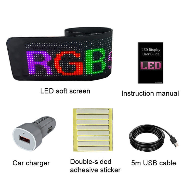 Flexible LED Display with Bluetooth Connection and Mobile App