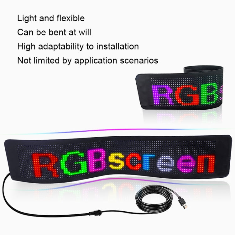 Flexible LED Display with Bluetooth Connection and Mobile App