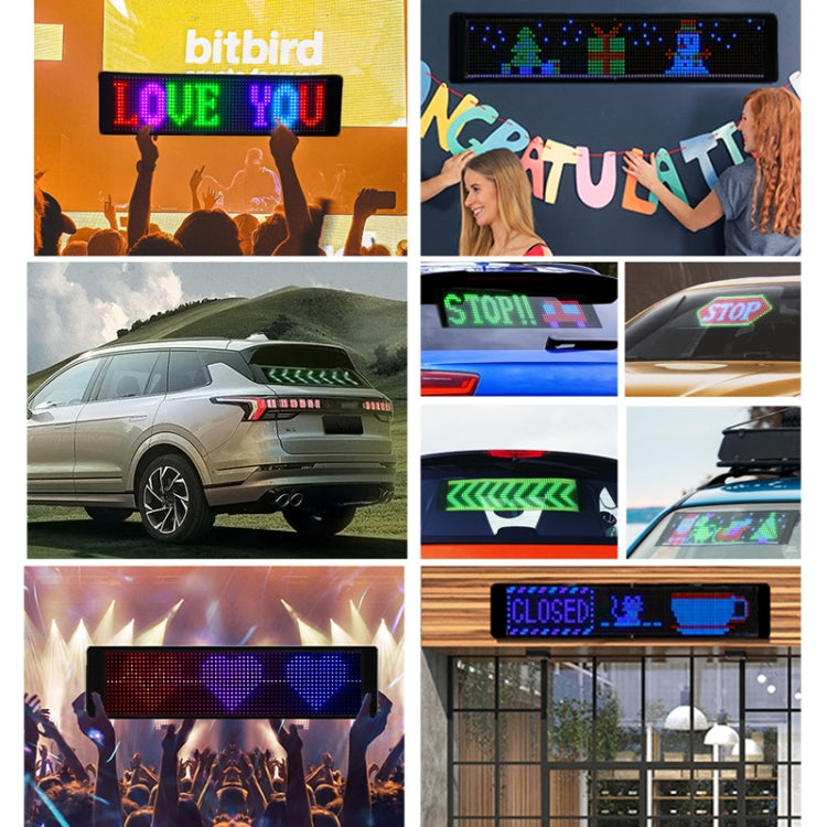 Flexible LED Display with Bluetooth Connection and Mobile App