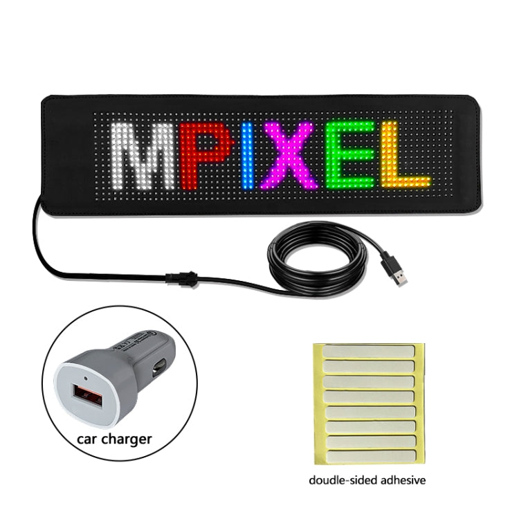 Flexible LED color rear window display for vehicles, 276x90mm, 532x90mm, 788x90mm, 260x150mm, 500x150mm