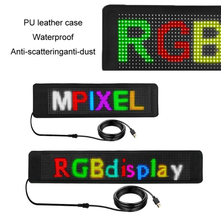 Flexible LED color rear window display for vehicles, 276x90mm, 532x90mm, 788x90mm, 260x150mm, 500x150mm