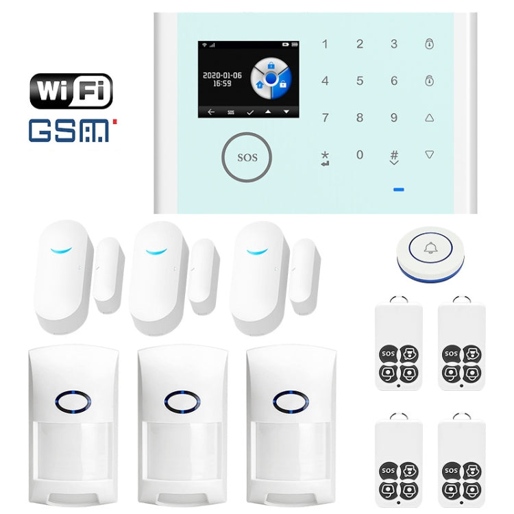 Tuya CS118 WIFI+GSM Smart Voice Alarm System Compatible with Amazon Alexa and Google Assistant